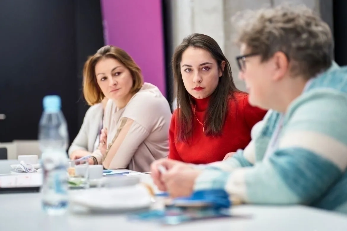 Uczestniczki projektu podczas warsztatów